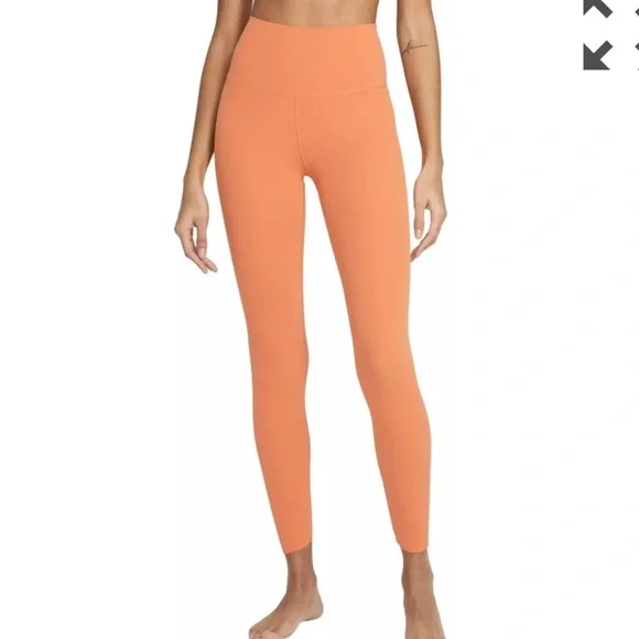 Nike Yoga Luxe 7/8 Leggings Orange - Picture 2 of 5